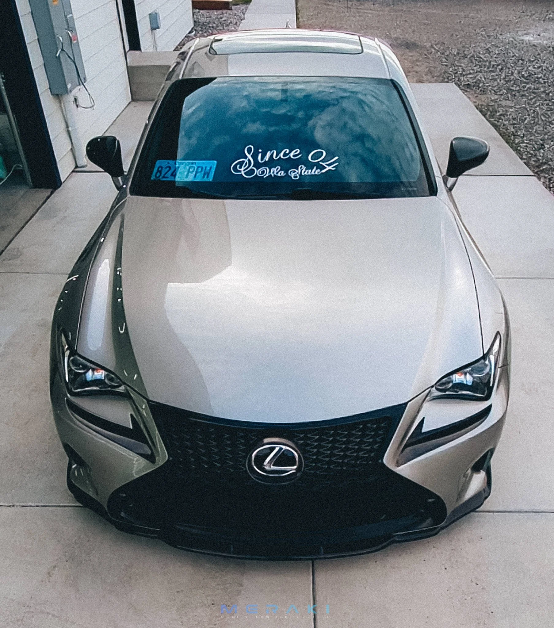 Gloss Black Chrome Delete + Light Tint | Lexus RC350
