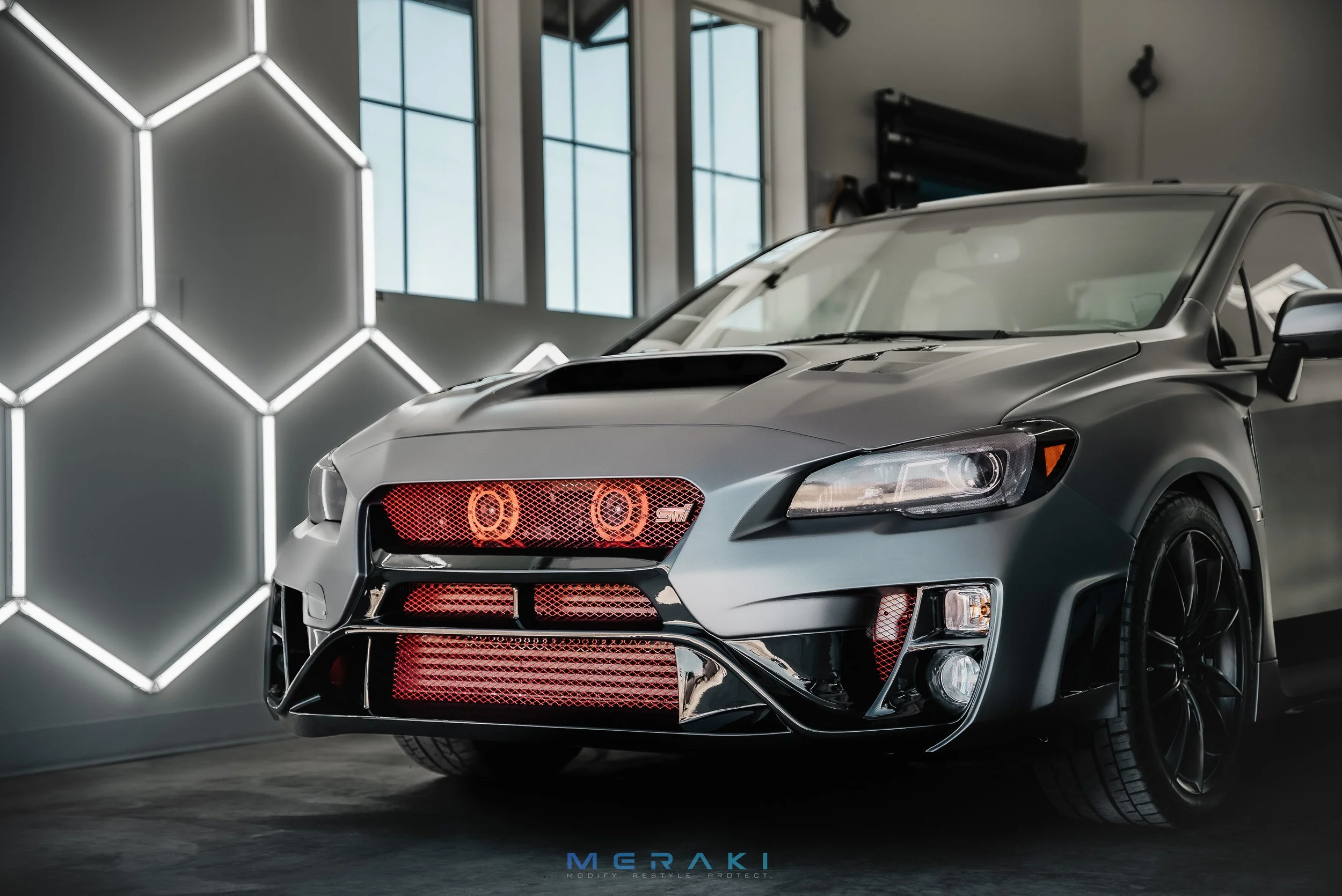 Matte Charcoal Metallic Color-Change Wrap | Subaru STI