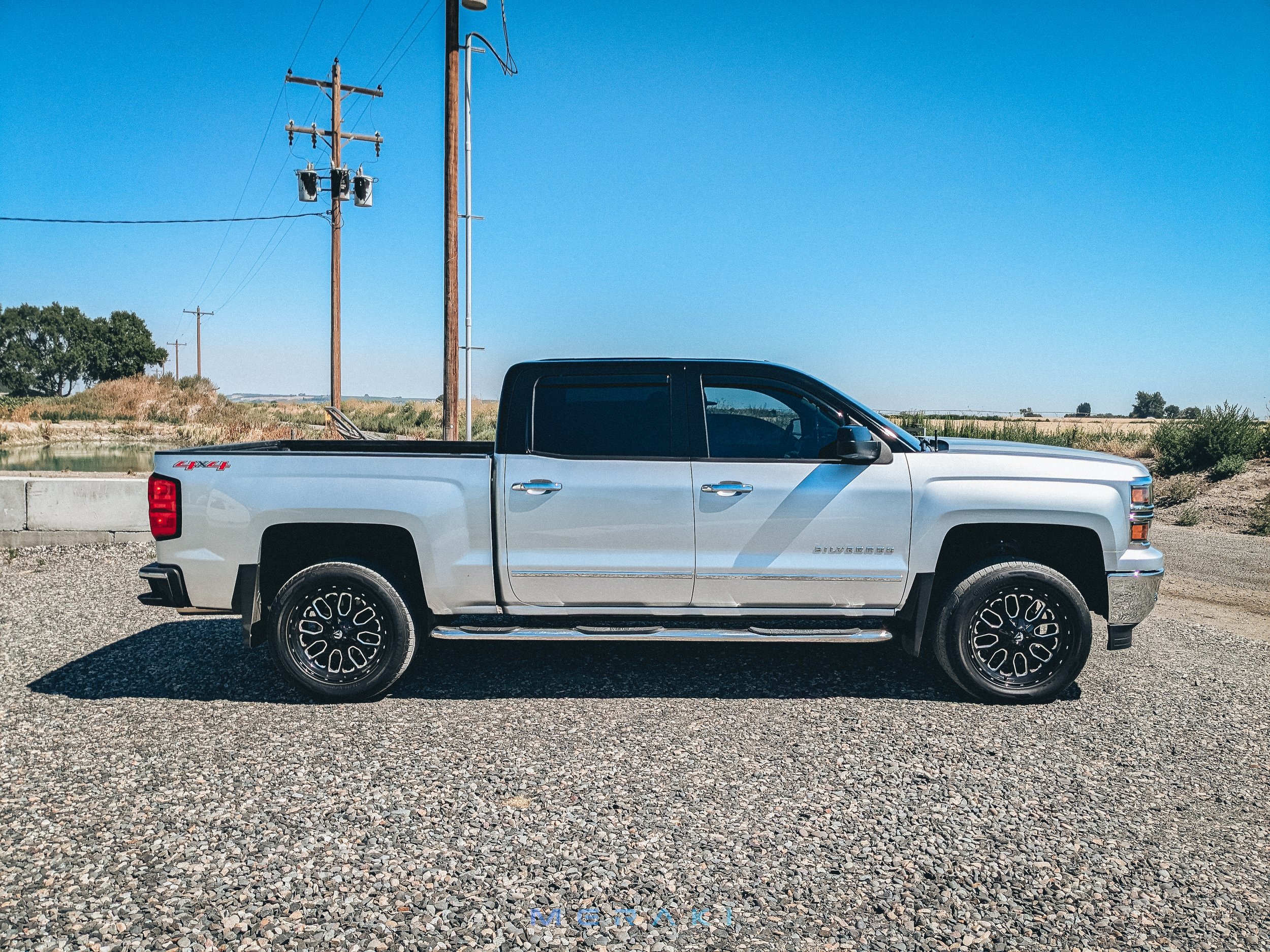 Gloss Black Top Wrap | Chevy Silverado