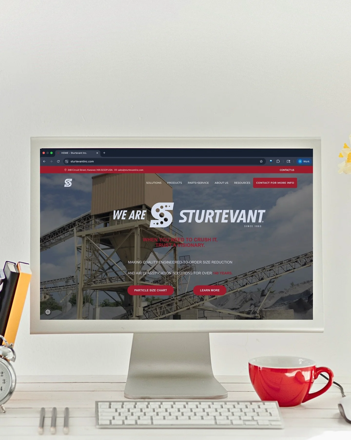 Is your website due for a refresh? 💻
ㅤ
Let&rsquo;s #AMPlify your online presence together! Featured here is #AMPclient @sturtevantinc&lsquo;s redesigned site, built for a smoother experience and a stronger brand identity.
ㅤ
We blended thoughtful des