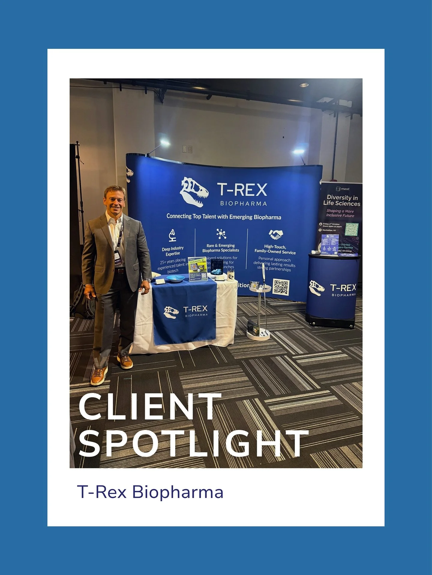 🌟 Client Spotlight: T-Rex Biopharma 🌟

For over 20 years, T-Rex Biopharma has helped emerging life sciences companies scale by building strong teams and reducing time-to-hire. This week, they brought that expertise to the LEAP Talent Acquisition Li