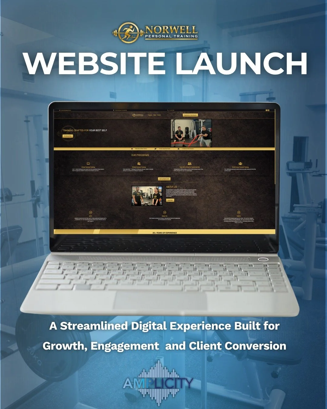 Built for performance! 

We teamed up with Norwell Personal Training to launch a new website designed to push their brand forward and turn clicks into committed clients.

Every detail was engineered for clarity, speed, and conversion. The result? A d