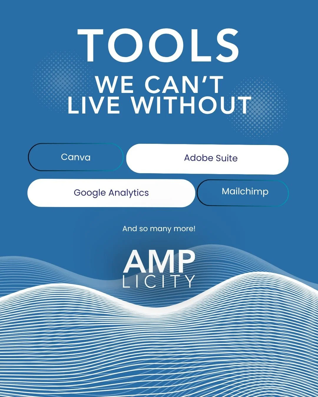 Every great campaign runs on a great stack. From design to research to data to delivery, the tools behind the work matter just as much as the strategy itself.

What's in your toolkit and where do you need the support. As your outsourced marketing and