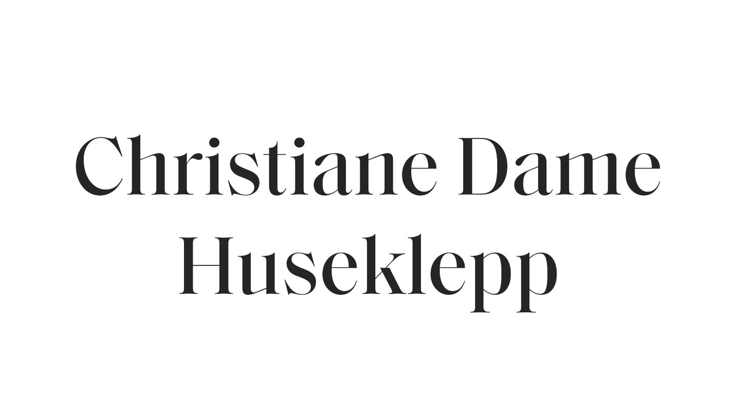 Christiane Dame Huseklepp