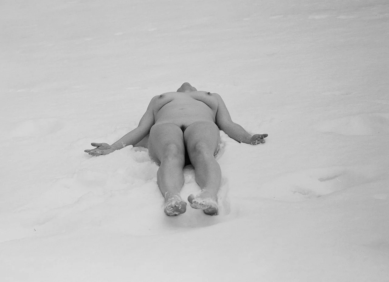 KATHARINA KIEFERT 
"Snow Angel" 2026,
Inkjet print on Baryta paper,
7 4/5 x 10 1/2 inches (paper), 
Unique