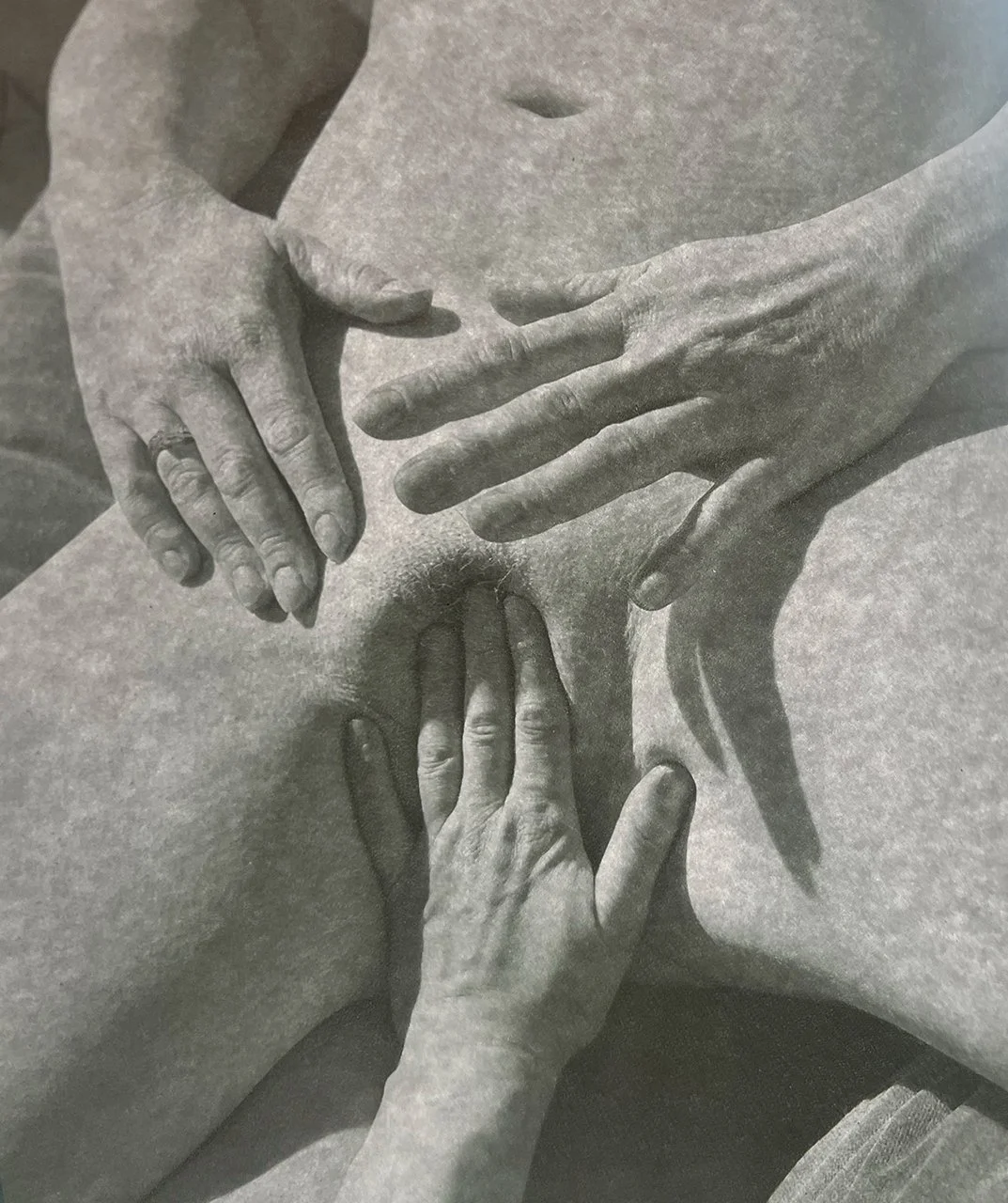 KATHARINA KIEFERT 
"Three Hands" 2026,
Inkjet print on Baryta paper,
16 x 12 1/2 inches (paper),
Unique