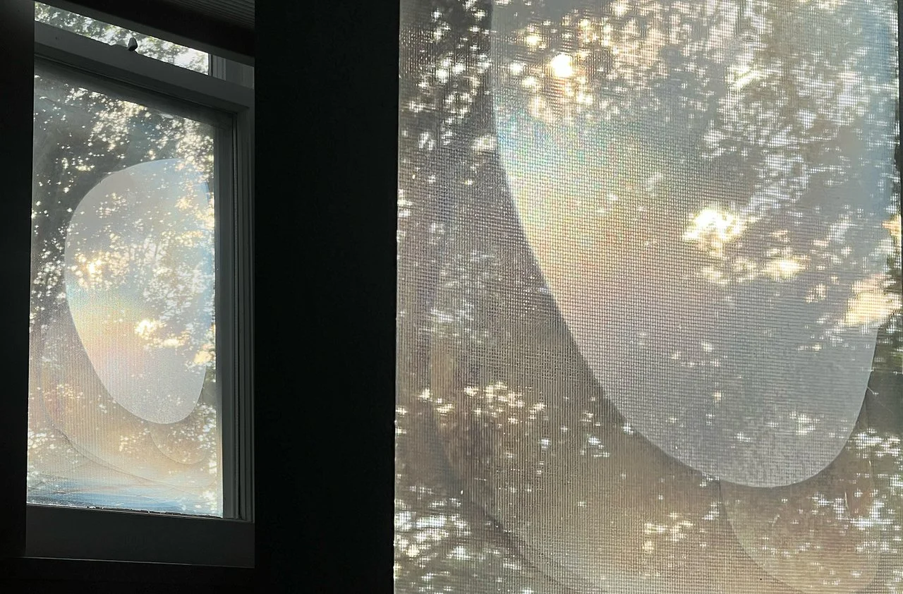 KATHARINA KIEFERT 
"Broken Window" 2025,
 Inkjet print on Baryta paper,
 12 3/5 x 18 3/8 inches (paper),
Unique