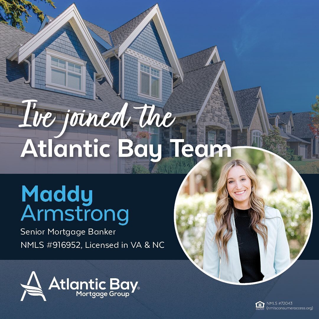 Happy Thursday! I have NEWS: I am excited to share that I am starting with a new company this week, Atlantic Bay Mortgage Group-  to work alongside some really great people in the industry. 💙💙💙

It was an incredibly hard decision to leave my forme