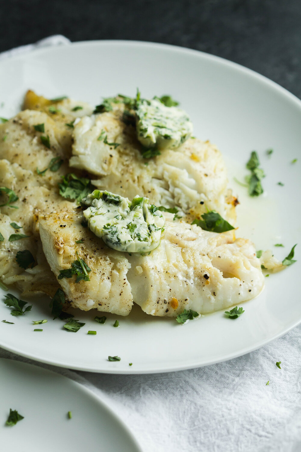 Pan-Seared Cod with Cilantro-Lime Compound Butter [and a note on ...