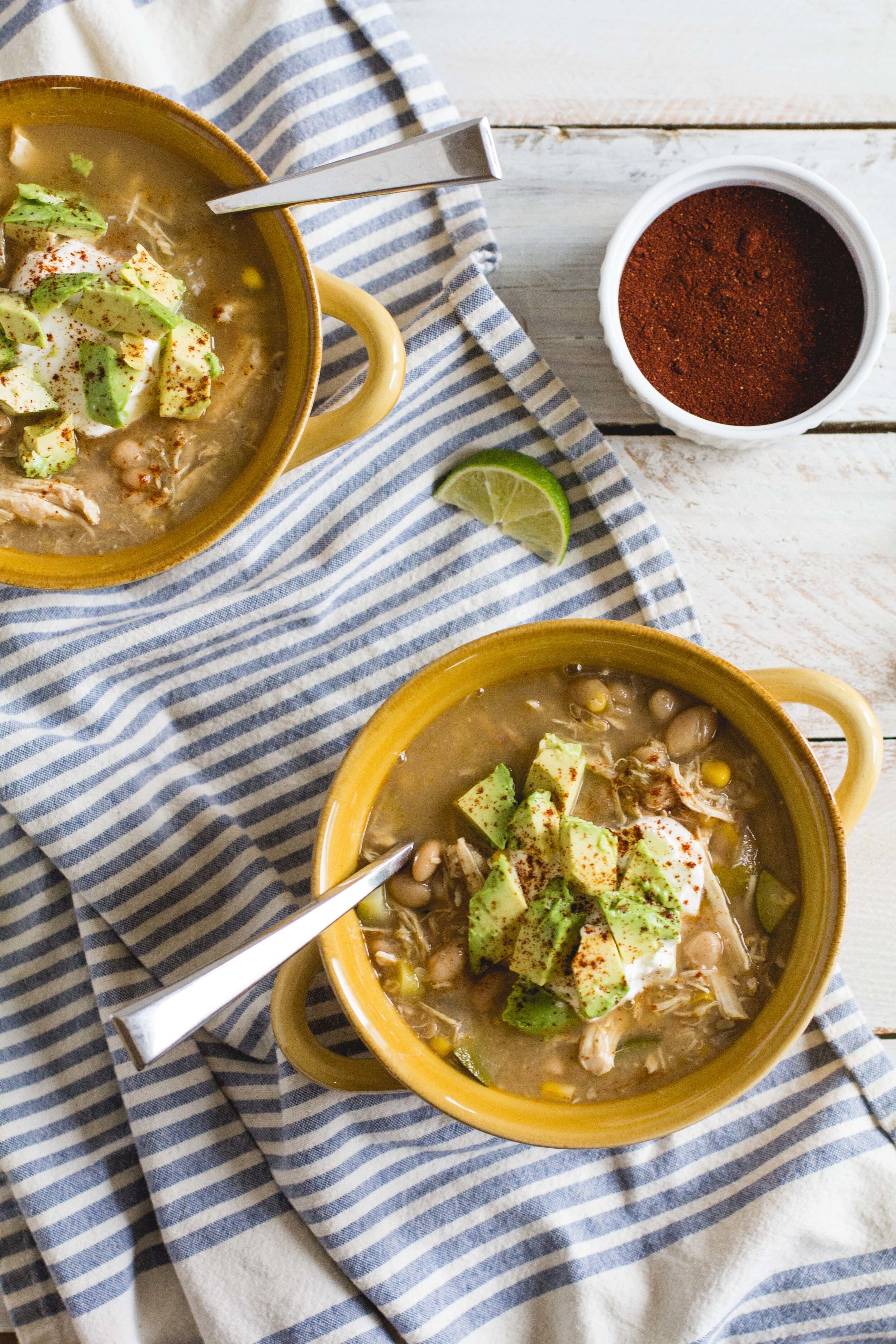 Slow Cooker White Chicken Chili [and Christmas reflections, five years ...