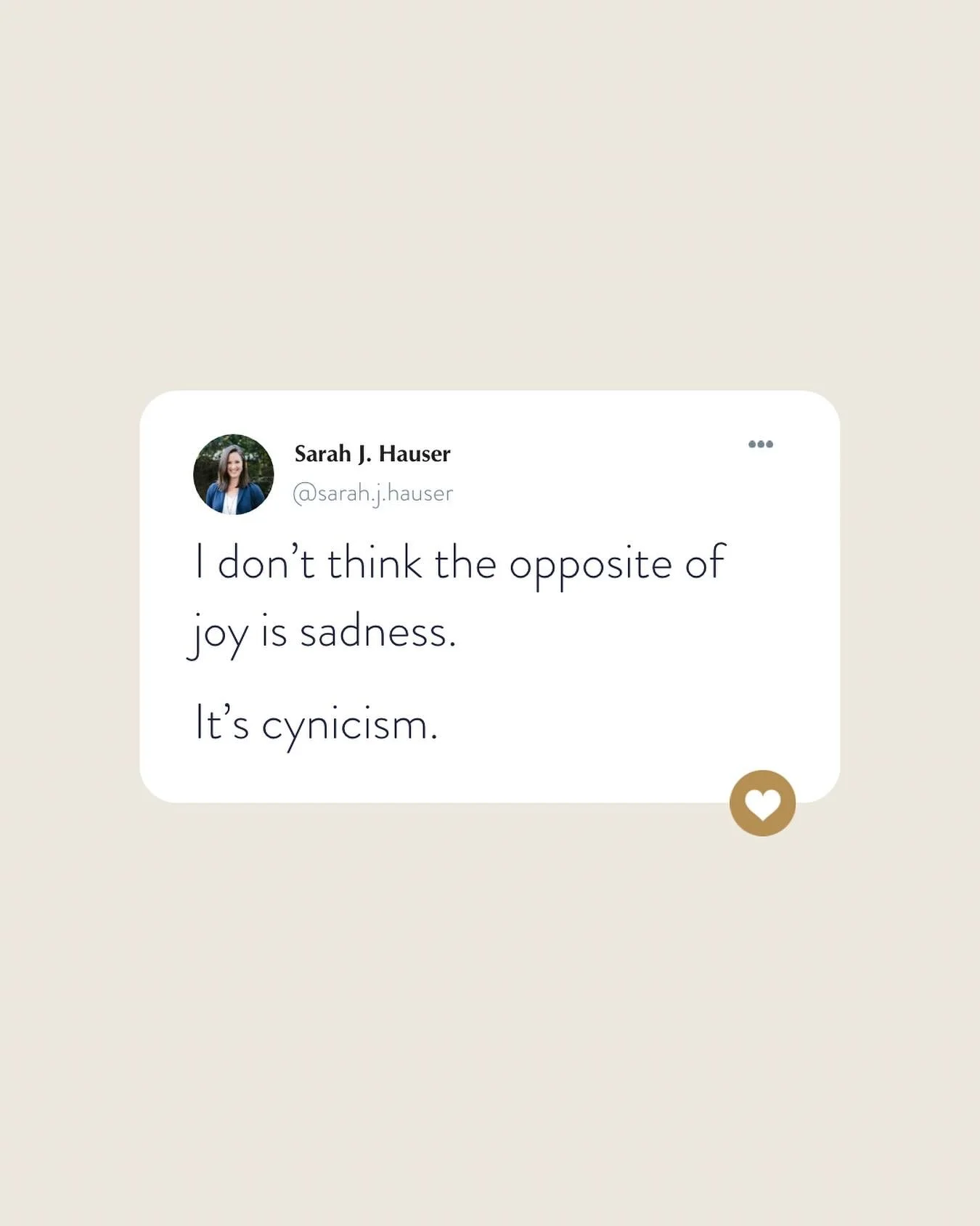 Double tap if you&rsquo;re a recovering cynic. 🙋🏻&zwj;♀️❤️