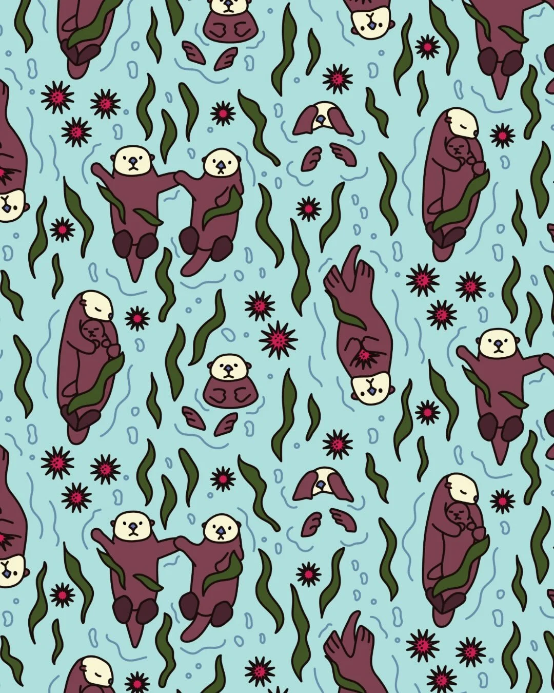 Day 21+22 prompt for @melanie.johnsson pattern challenge: OTTERS. Diabolically adorable. Impossibly cute. In Holly Hunter&rsquo;s Raising Arizona voice &ldquo;I love them so much&rdquo;. 🥹

#thepatternchallengebymel #thepatternchallengebymelwinter26