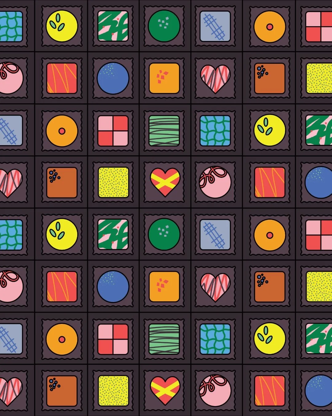 Day 27+28 prompt of @melanie.johnsson pattern challenge: CHOCOLATE. Also known as &ldquo;oof, this will do, time to move on&rdquo;. Also also known as THE LAST ONE 😅. I love LOVE participating in this creative exercise. Even if the results aren&rsqu