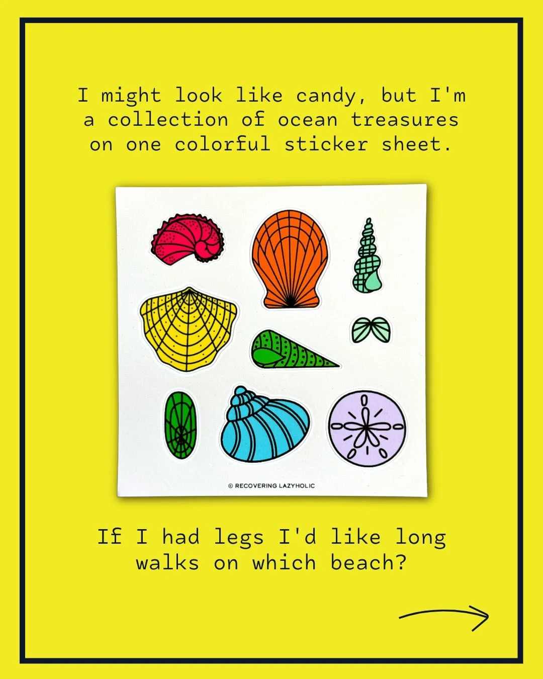 👋 New sticker sheet here, which means new game. Here are some beaches I&rsquo;ve been to over the years. Where do you think these shells belong? And apparently polls only allow 4 options so hopefully 5 is not the vibe. 😅