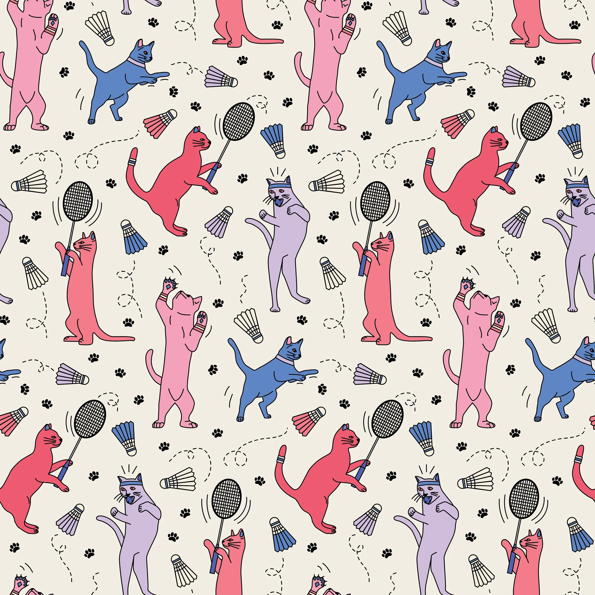 Cat Badminton Spoonflower.jpg