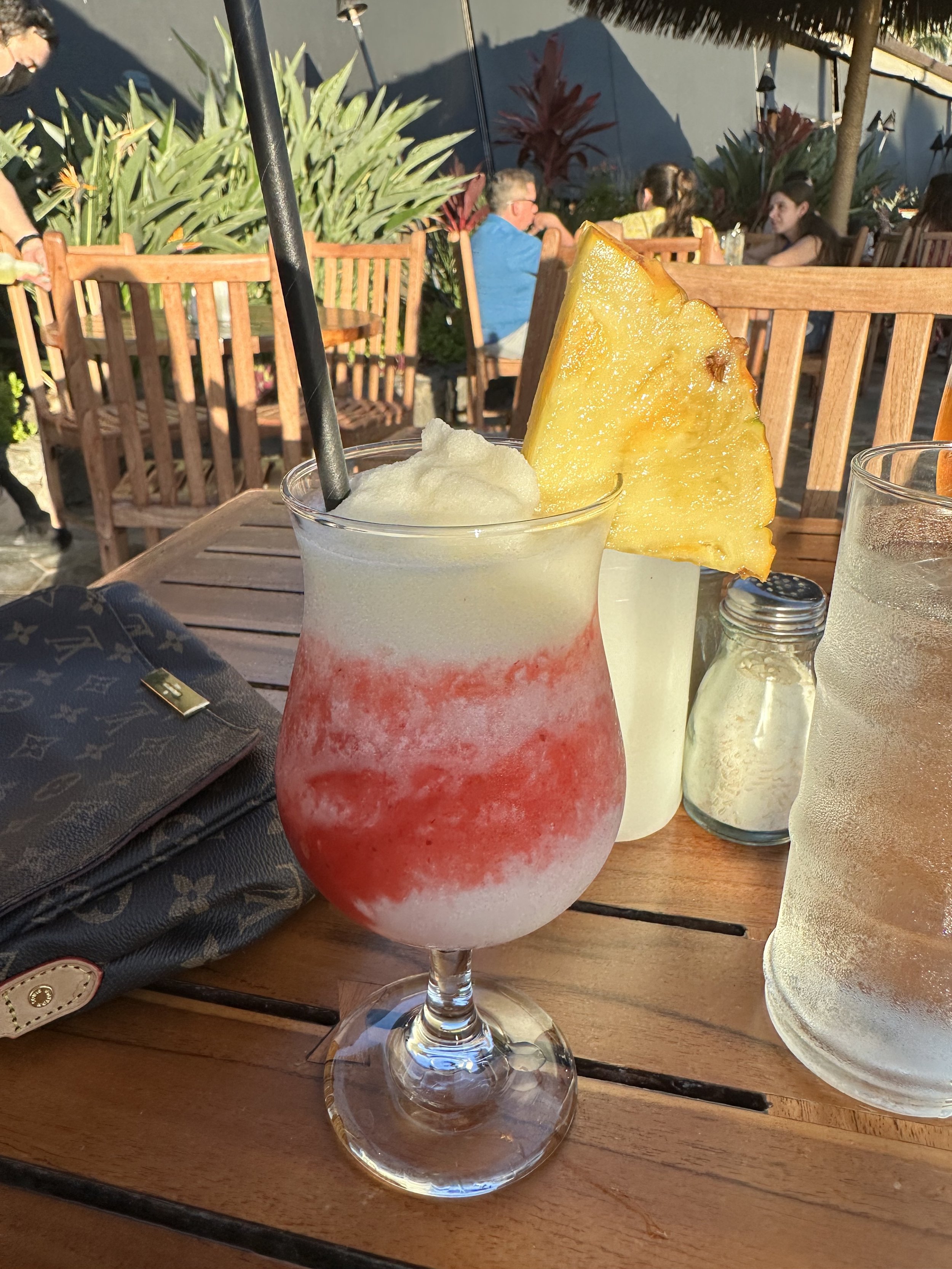 Every beach trip starts with a fruity cocktail