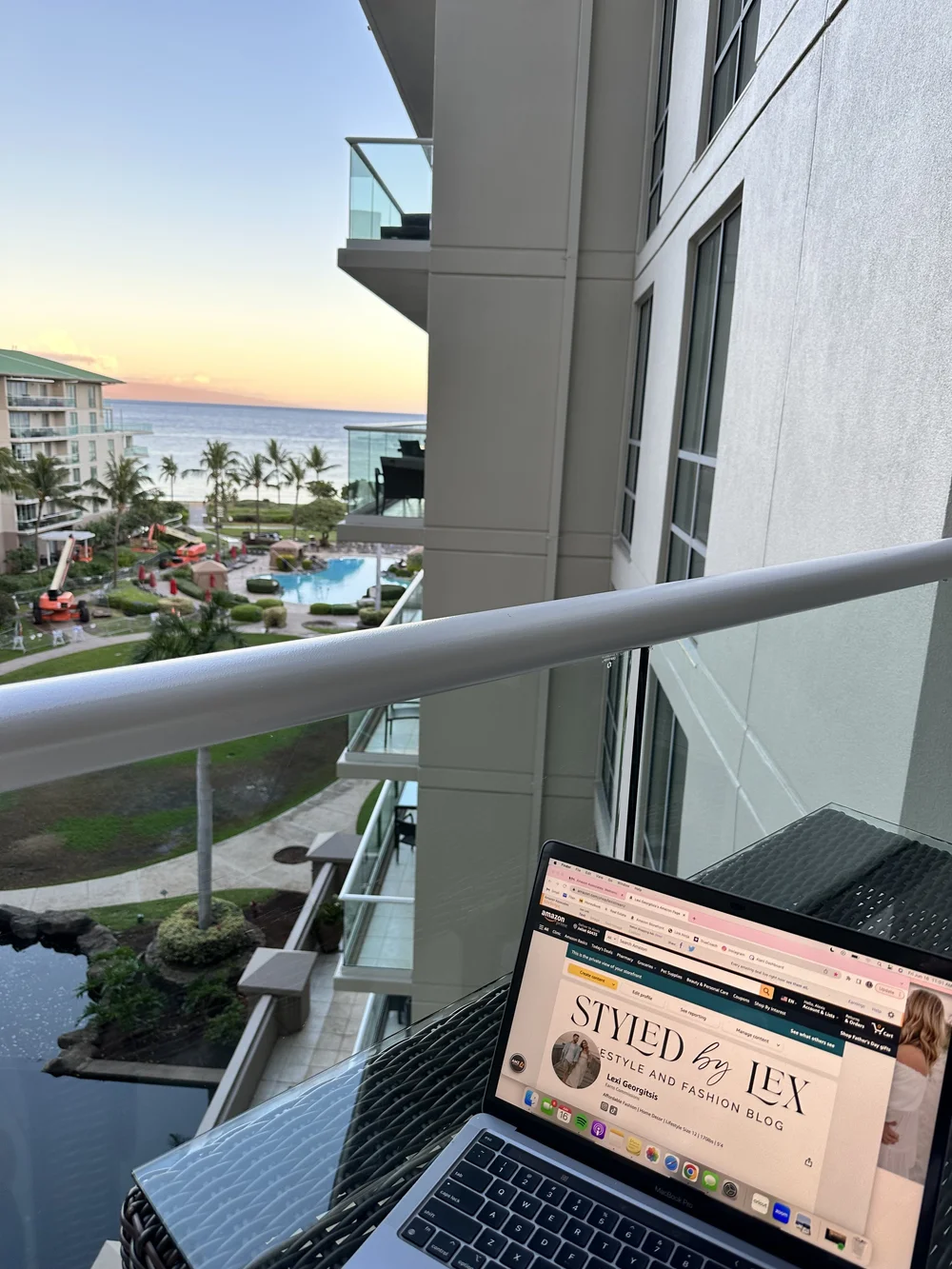 Watched the sunrise from the balcony