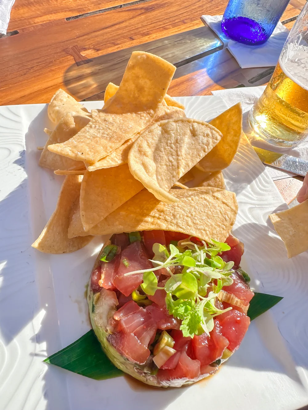 Ahi Poke &amp; Avocado Stack appetizer