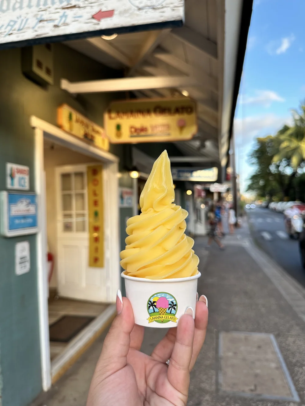 Had Dole Whip from Lahaina Gelato