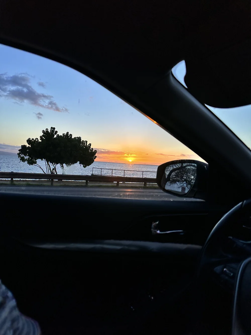 Watched the sunset on the ride back