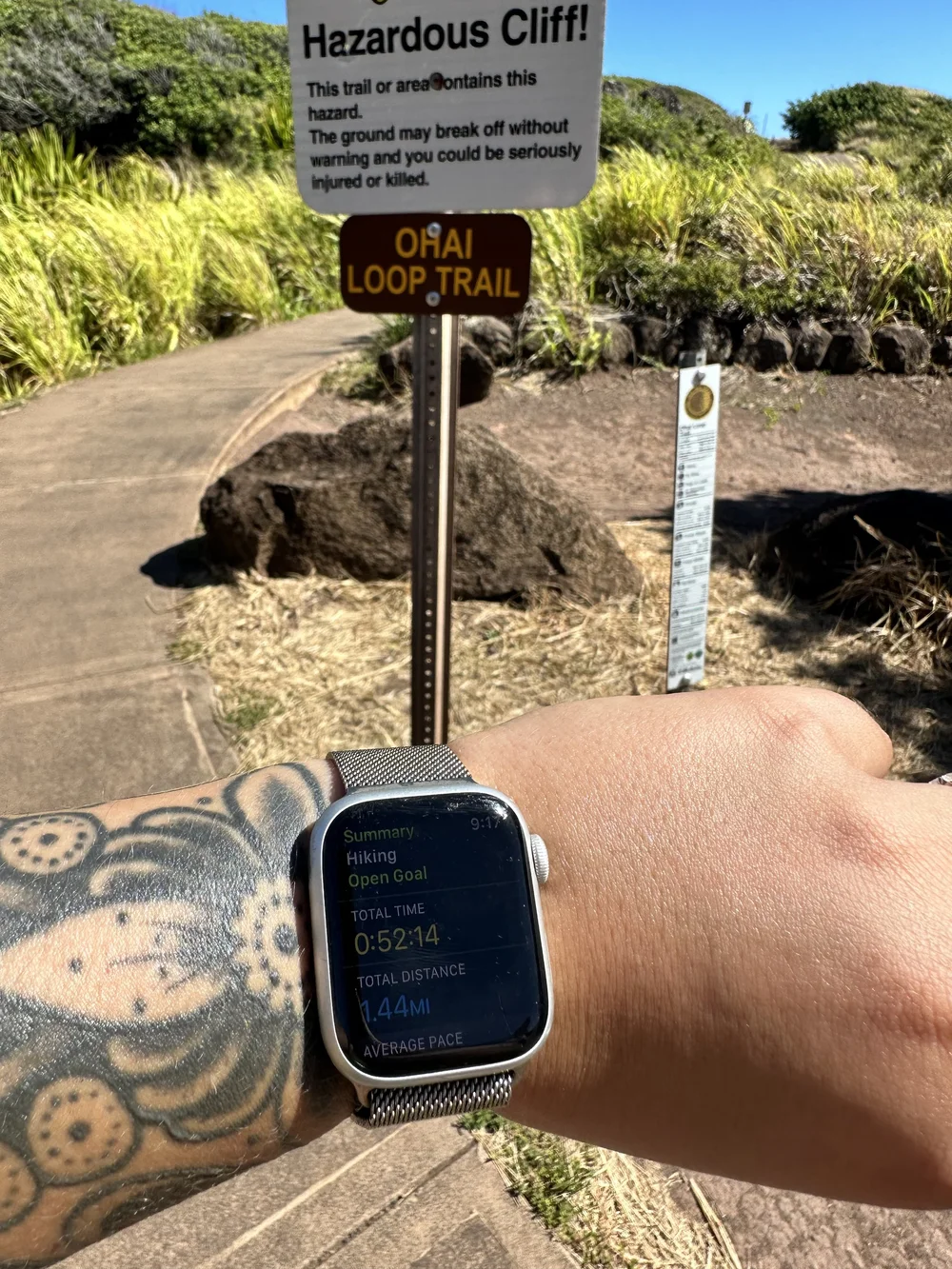 Total the hike was about 1.5 miles!