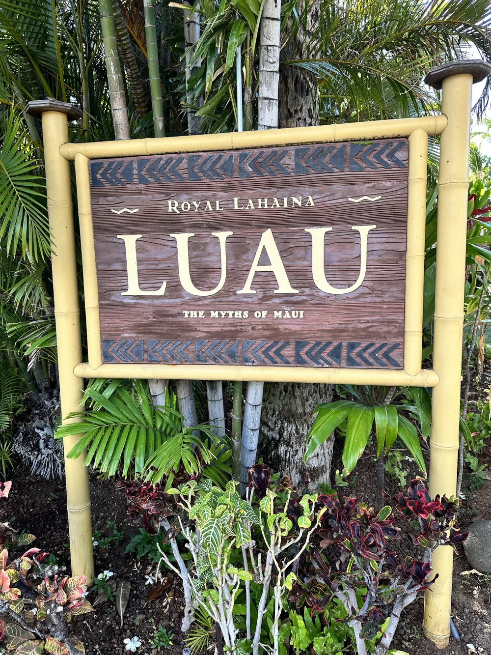 Went to a Luau at Royal Lahina