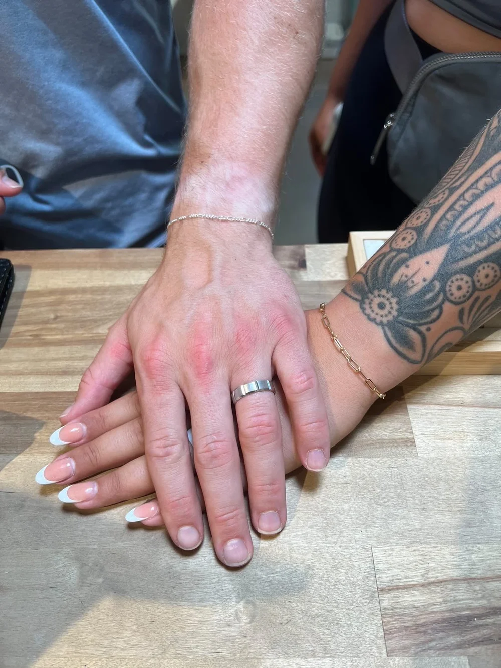 Permanent jewelry we both got