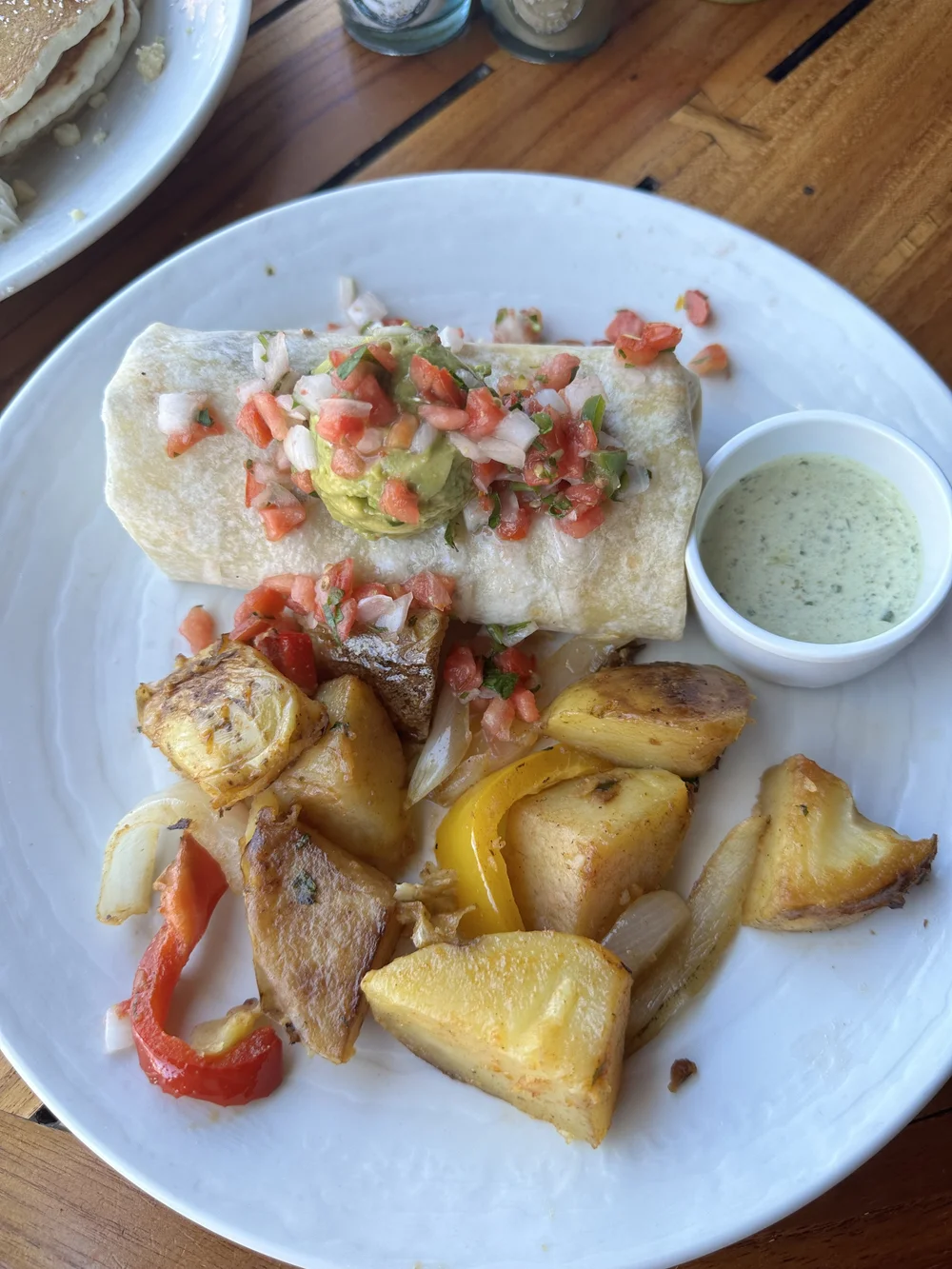 My first breakfast burrito from Dukes