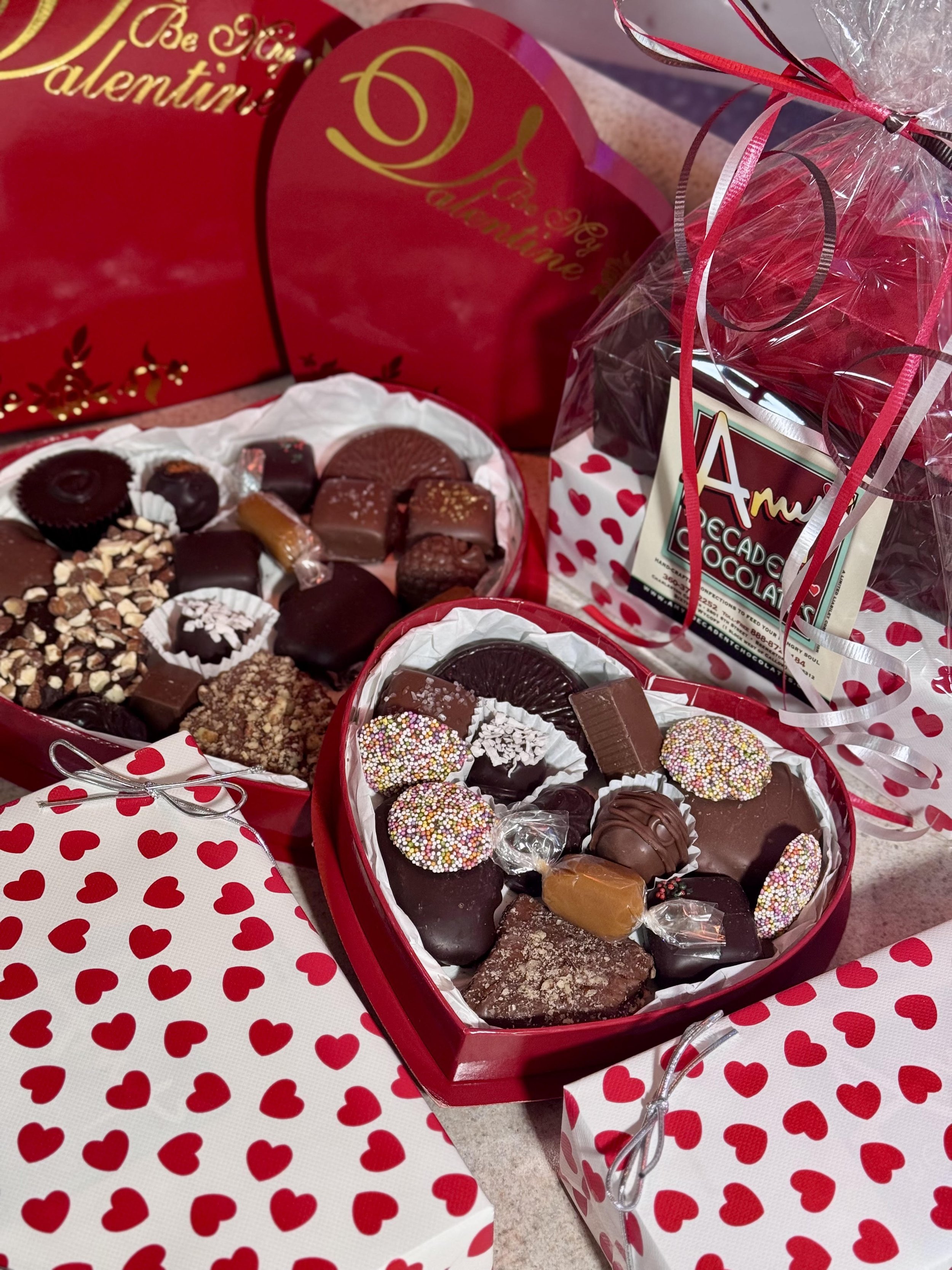 Assorted Chocolate Heart Shaped Box  (IN STORE PICKUP ONLY)
