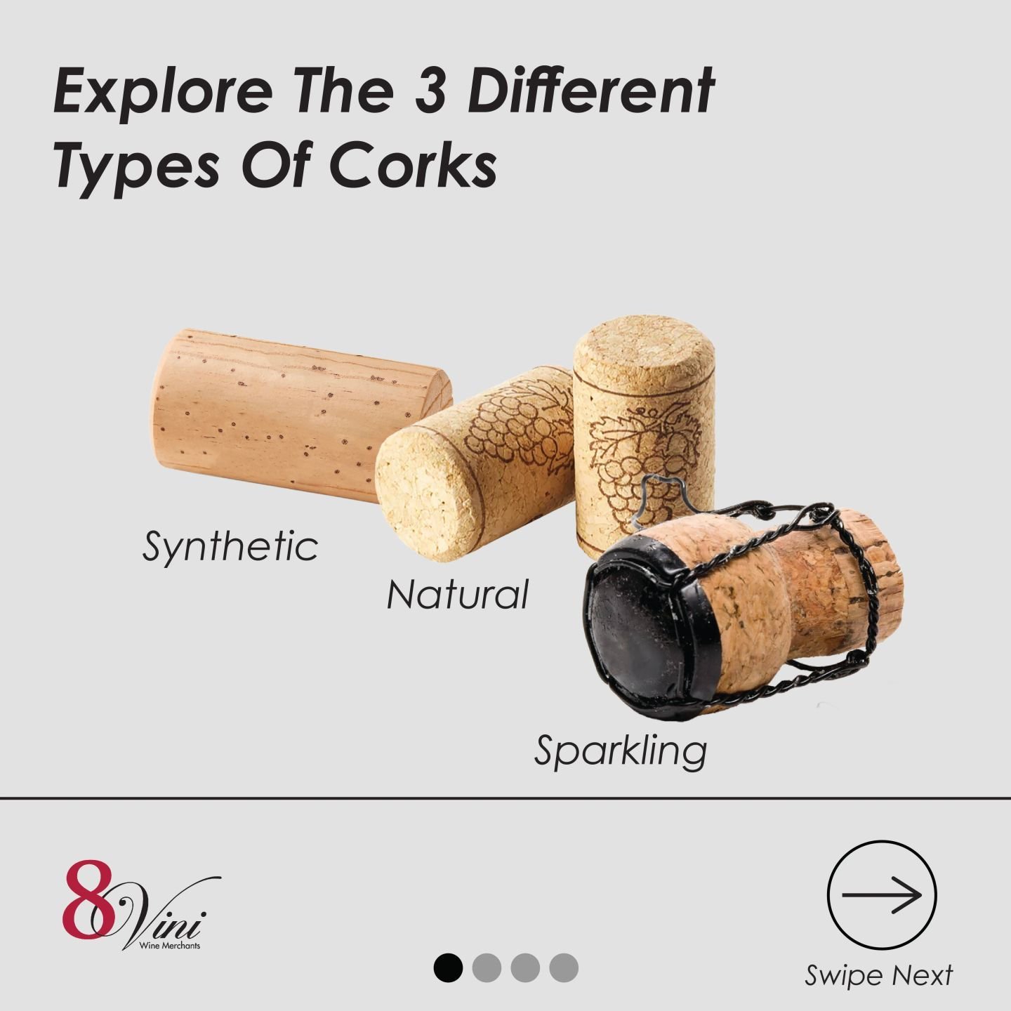 Do you ever wonder why some corks on every bottle of wine you open are different? Some feel natural, others like plastic, and others are of various shapes and sizes. There's a reason behind using certain corks for specific wines, and all have pros an