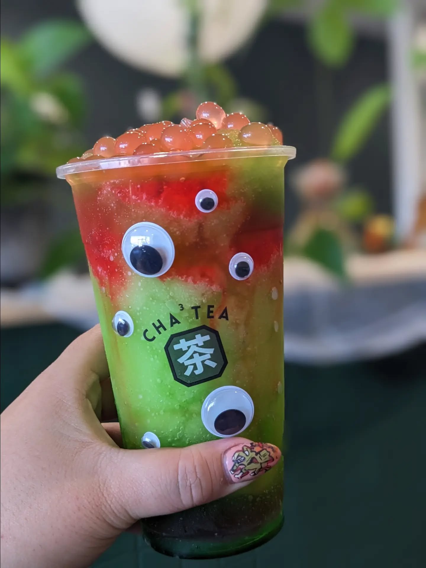 These drinks have risen from the dead! We have brought back some favorites for this  October's specials! 

The Zombie Slush (2023)
- Green Apple Slush 
- Watermelon Drizzle 
- Strawberry Boba 

The Frankenstein (2025l)
- Iced Green Tea
- Kiwi &amp; C