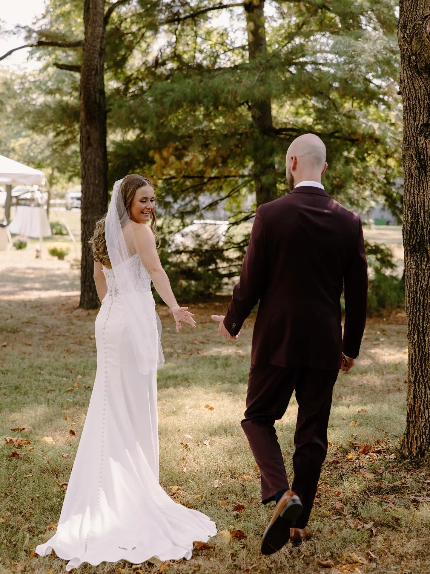 Mr. and Mrs. Pence! 

The absolute sweetest fall wedding day. Rylee &amp; Owen said I do in an intimate backyard ceremony with their closest family and friends (and some special visitors, which you&rsquo;ll see if you swipe to the end). Wedding days 