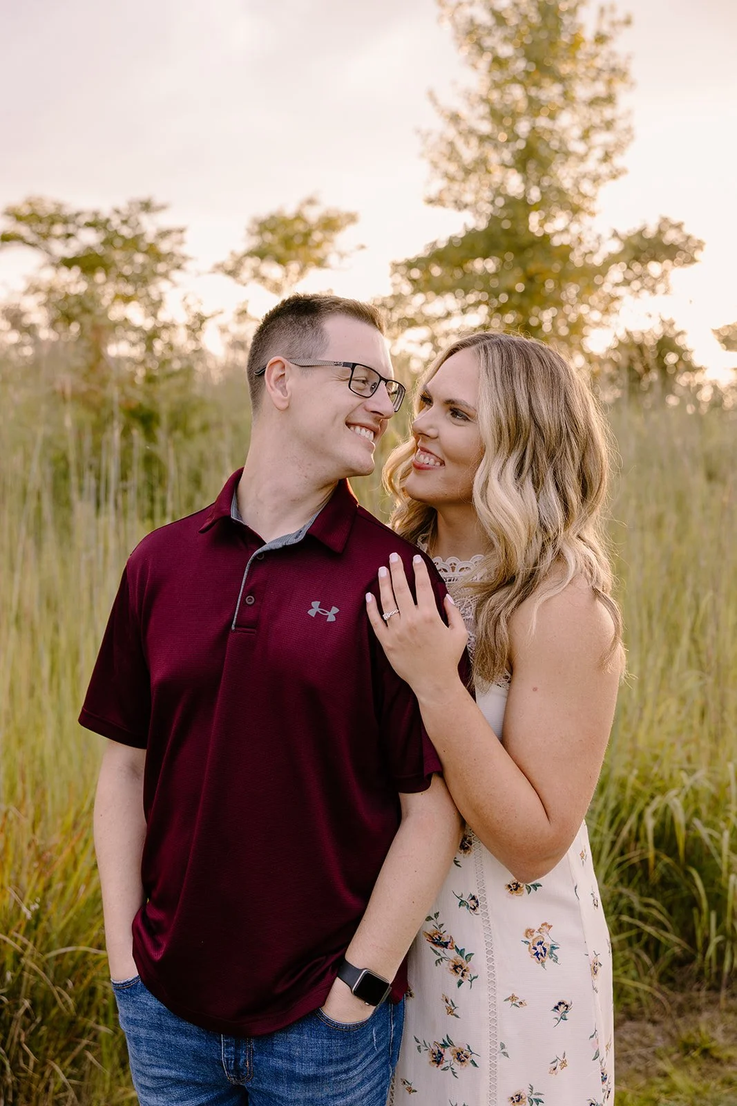Carmel, Indiana — Taylor and Alena Engagement Session