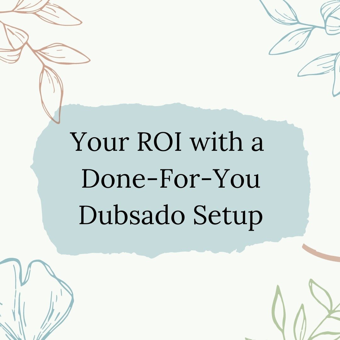 🌟 Maximize Your ROI with a Done-For-You Dubsado Setup! 🌟

Let's talk numbers! 

When my client and I mapped out her processes she had 47 manual tasks in their workflow. But after my Dubsado magic, 42 of those tasks are now AUTOMATED! That means she