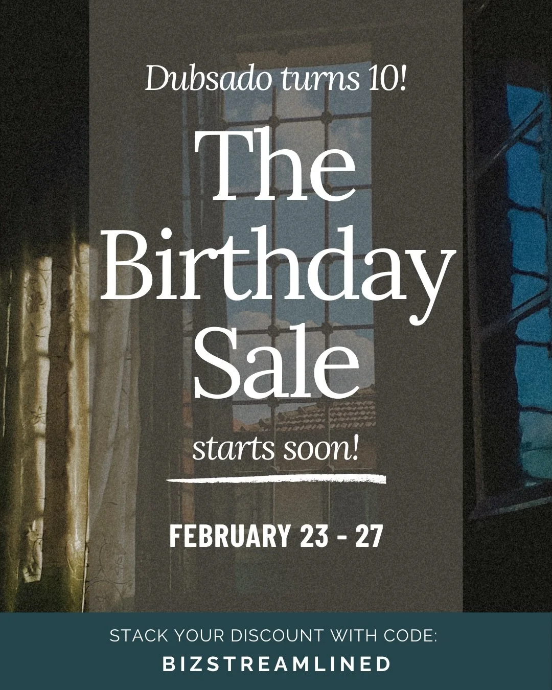 ✨🎂BizStreamlined x @dubsado&rsquo;s Birthday Sale!🎂✨

At @bizstreamlined, time and growth matter&mdash;so it&rsquo;s our favorite time to bring you major efficiencies AND major savings! Celebrate Dubsado turning TEN this month with this deal.

🥳 F