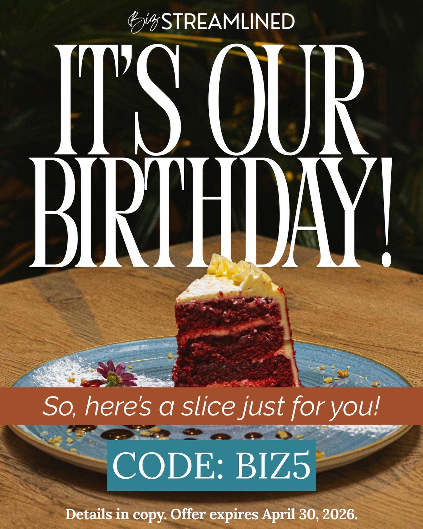Five years of streamlined systems, happy clients, and smart workflows with @bizstreamlined 🎂

🎉 To celebrate, we&rsquo;re giving $50 off @dubsado Account Audits to the first five bookings. 🎉

Use code [BIZ5] and book by April 30th to redeem this l