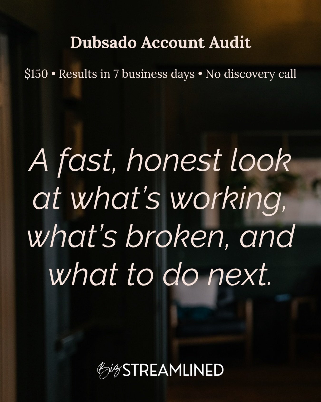 It&rsquo;s time to step into systems that work for you&mdash;see what Julie had to say after a @bizstreamlined @dubsado Account Audit:

&ldquo;Tracy&rsquo;s organized and systematic approach was so easy to work with and has given me clarity on all my