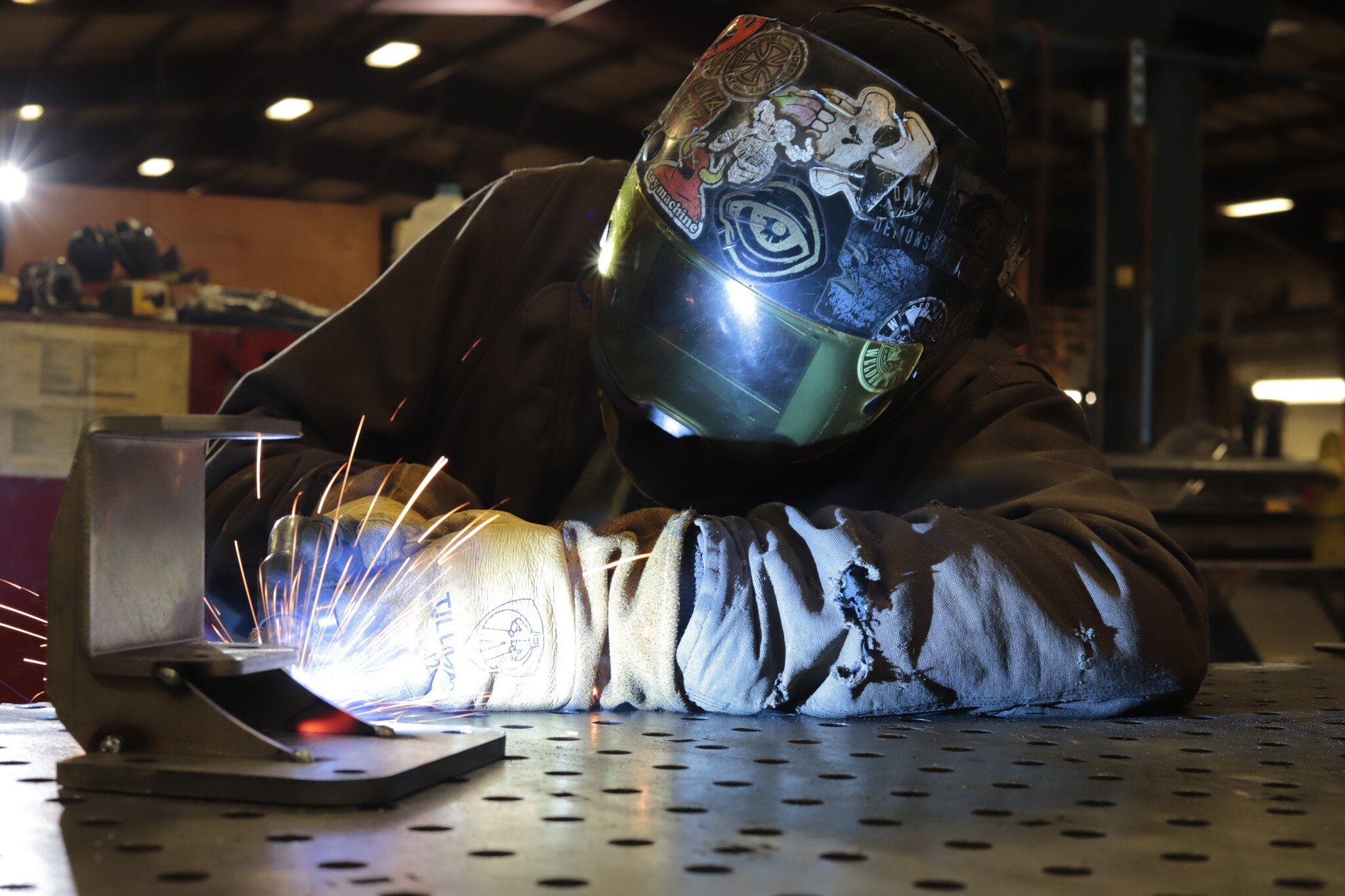 Our welders are at the ready for every new project that comes their way. No matter how you get it done, we'll get you the best-finished product. 🔥

#WesternDesignFab 
#sparksfly 
#metal