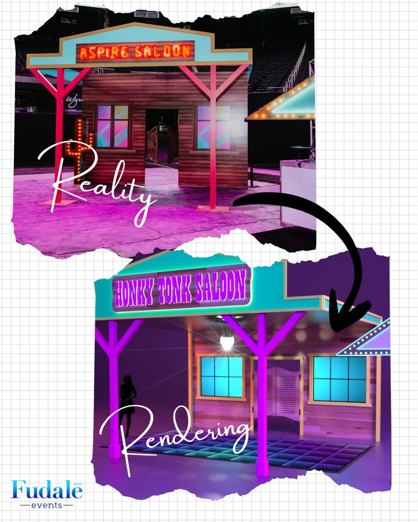 Rendering: looks easy.
Load-in: says otherwise.
Final result: worth every minute.
#fudaleevents #customfabrication #eventprofs