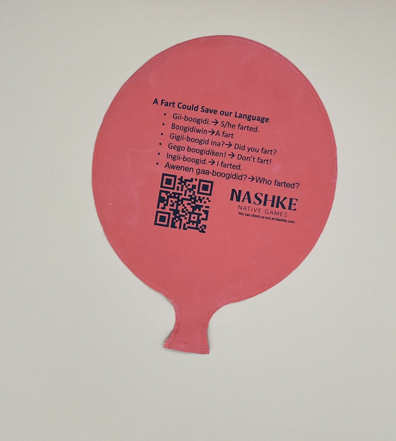 Nashke Whoopie Cushion — Nashke Native Games