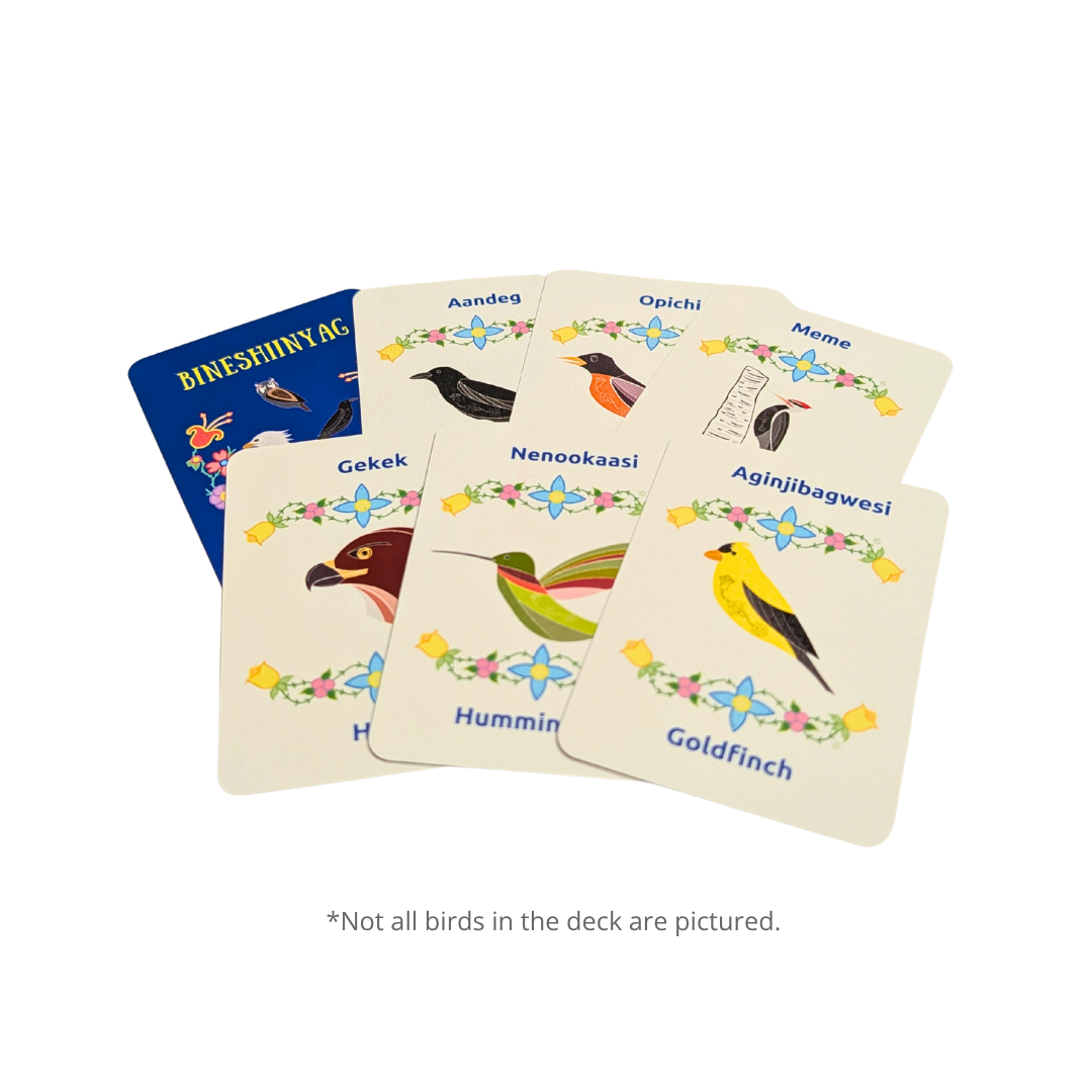 Bineshiinyag White cards.png