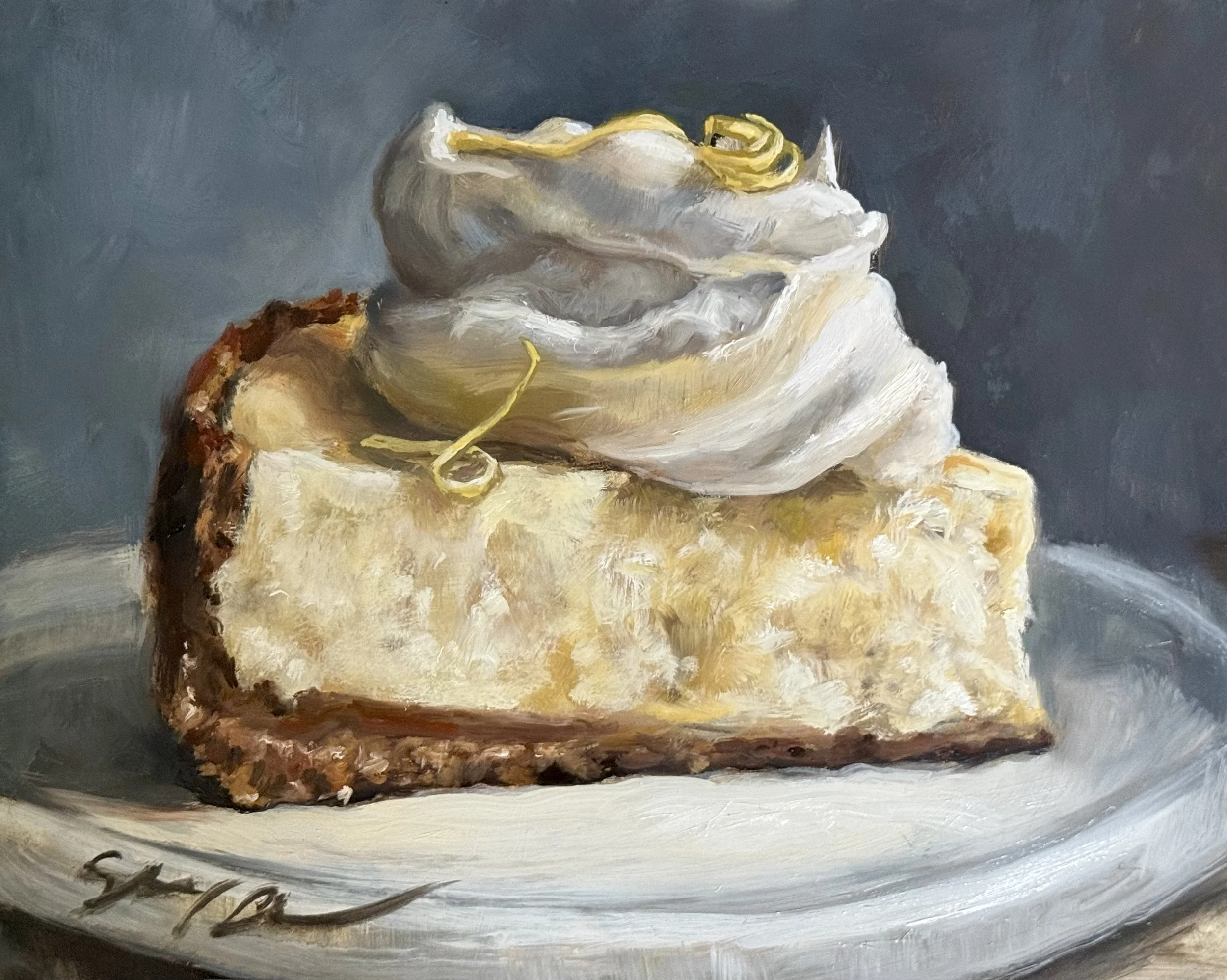 Lemon Cheesecake / oil on panel