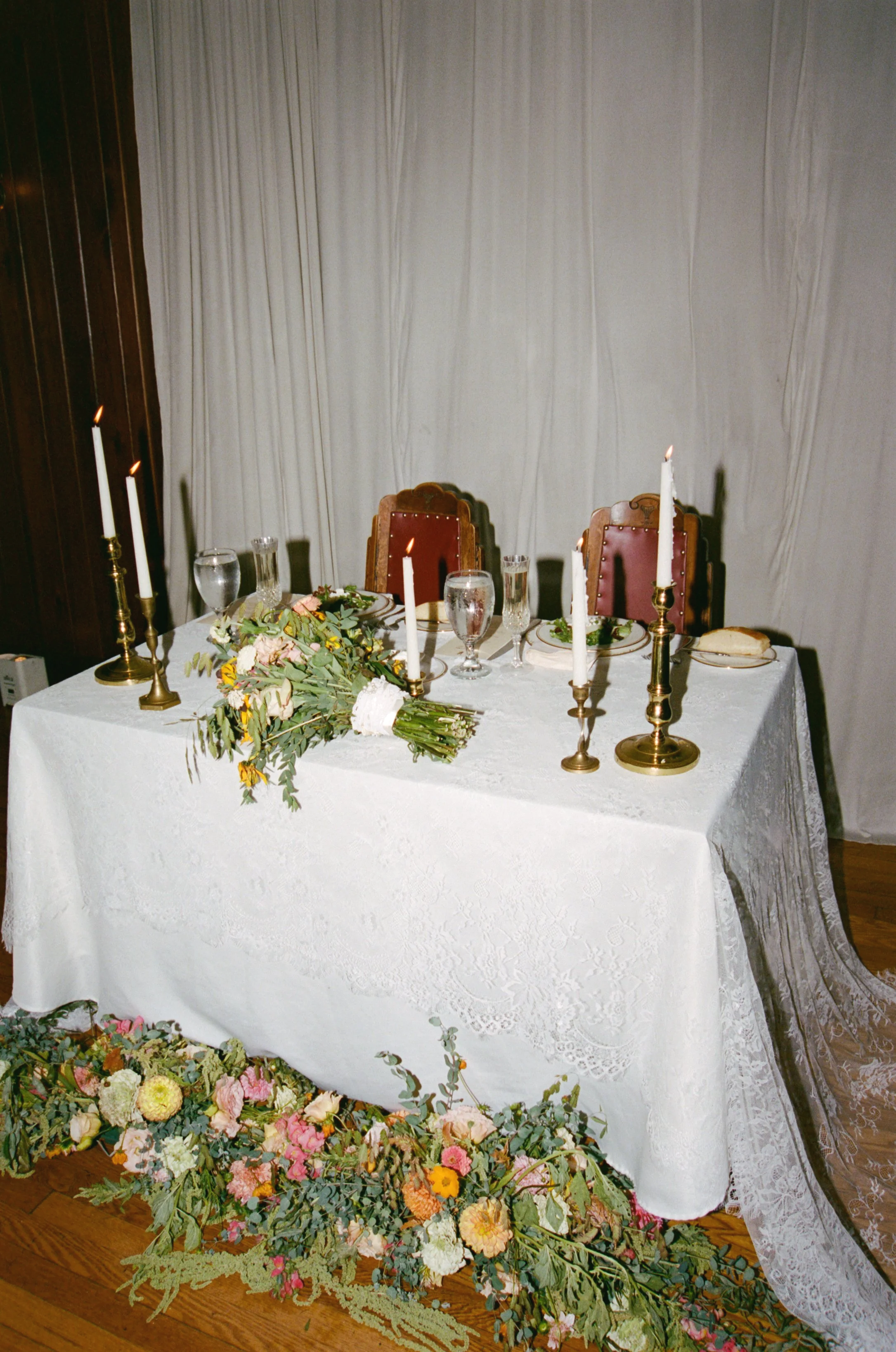 reception detail photo captured on film