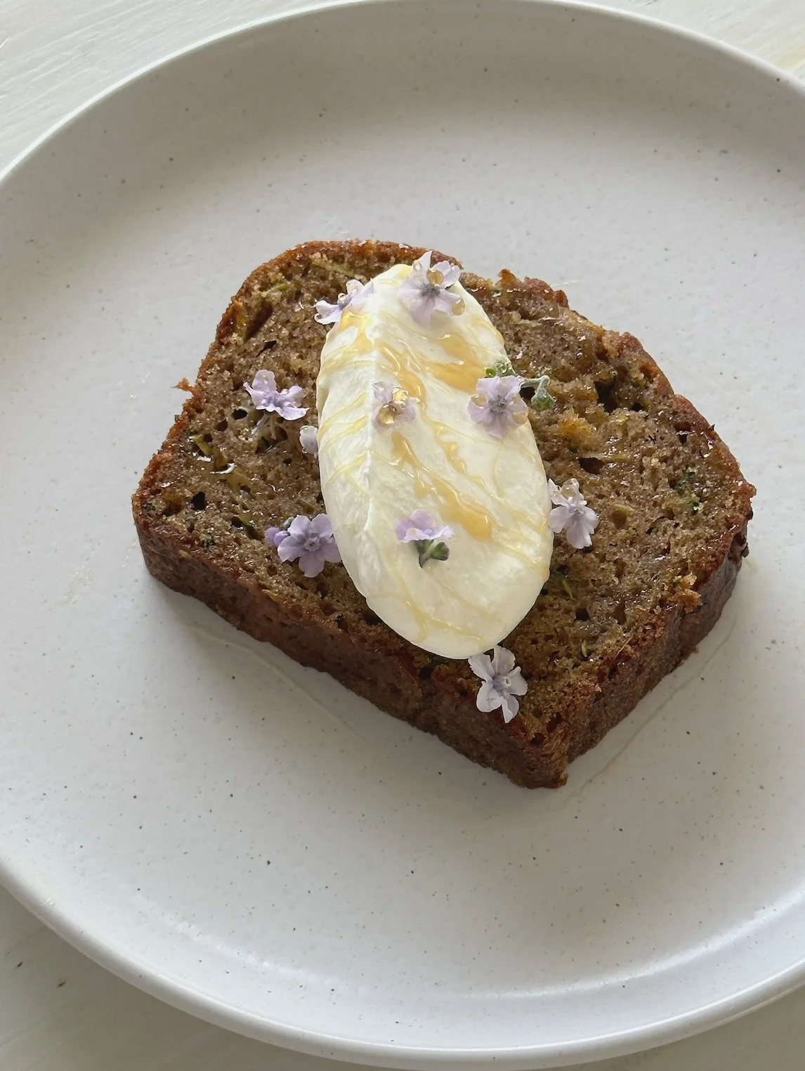 Olive Oil Zucchini Bread with Chamomile