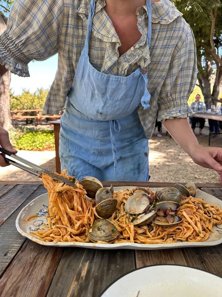 Pasta with Clams and Fresno Chili Pesto