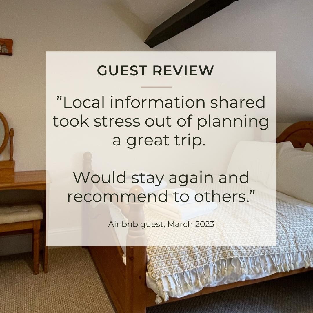Take a peek at what our guests are saying about their experience with us:

&ldquo;Lindsay&rsquo;s place was great, clean, comfortable with everything we needed, not to mention a great location within very easy walking distance of town.
The local info