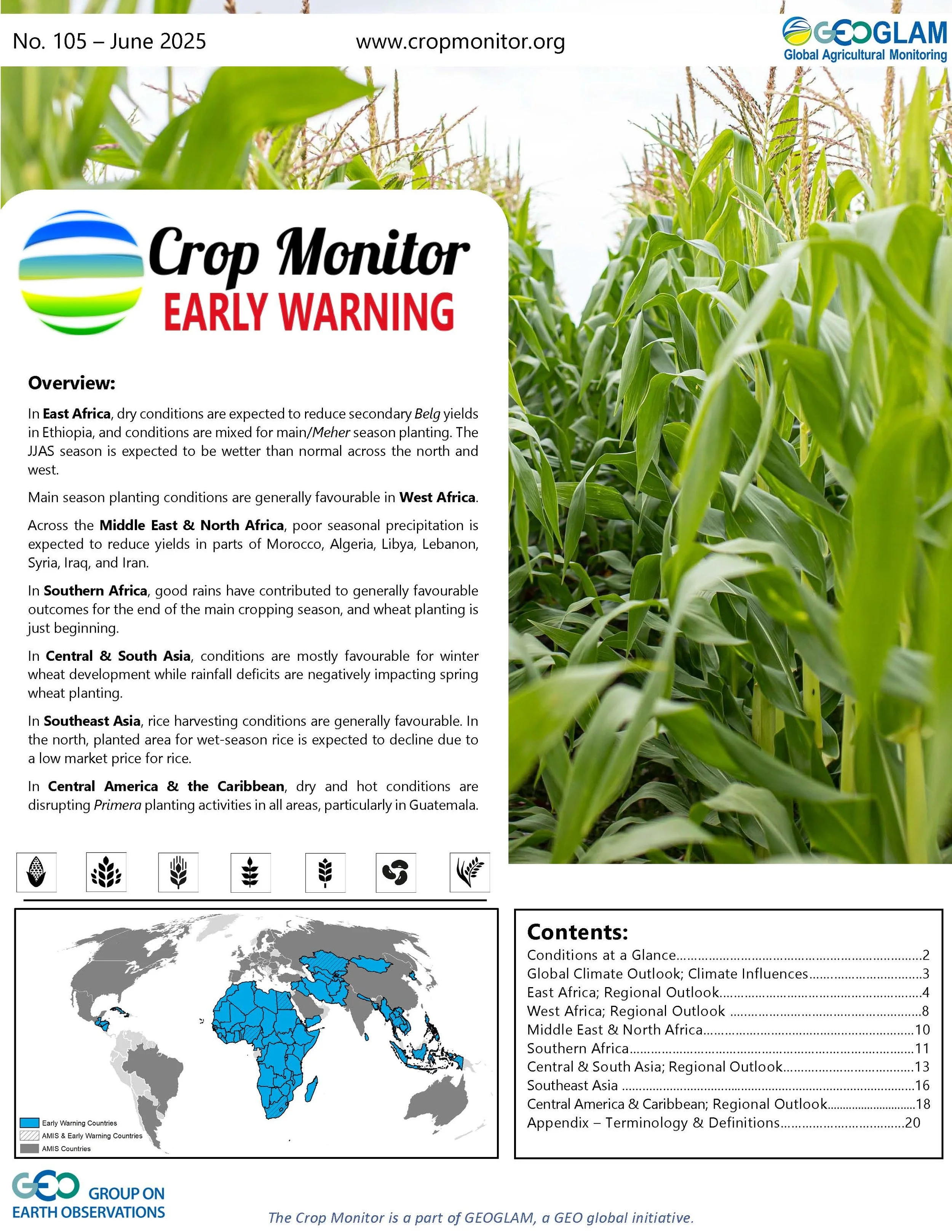 Crop Monitor for Early Warning (202506) — GEOGLAM Crop Monitor