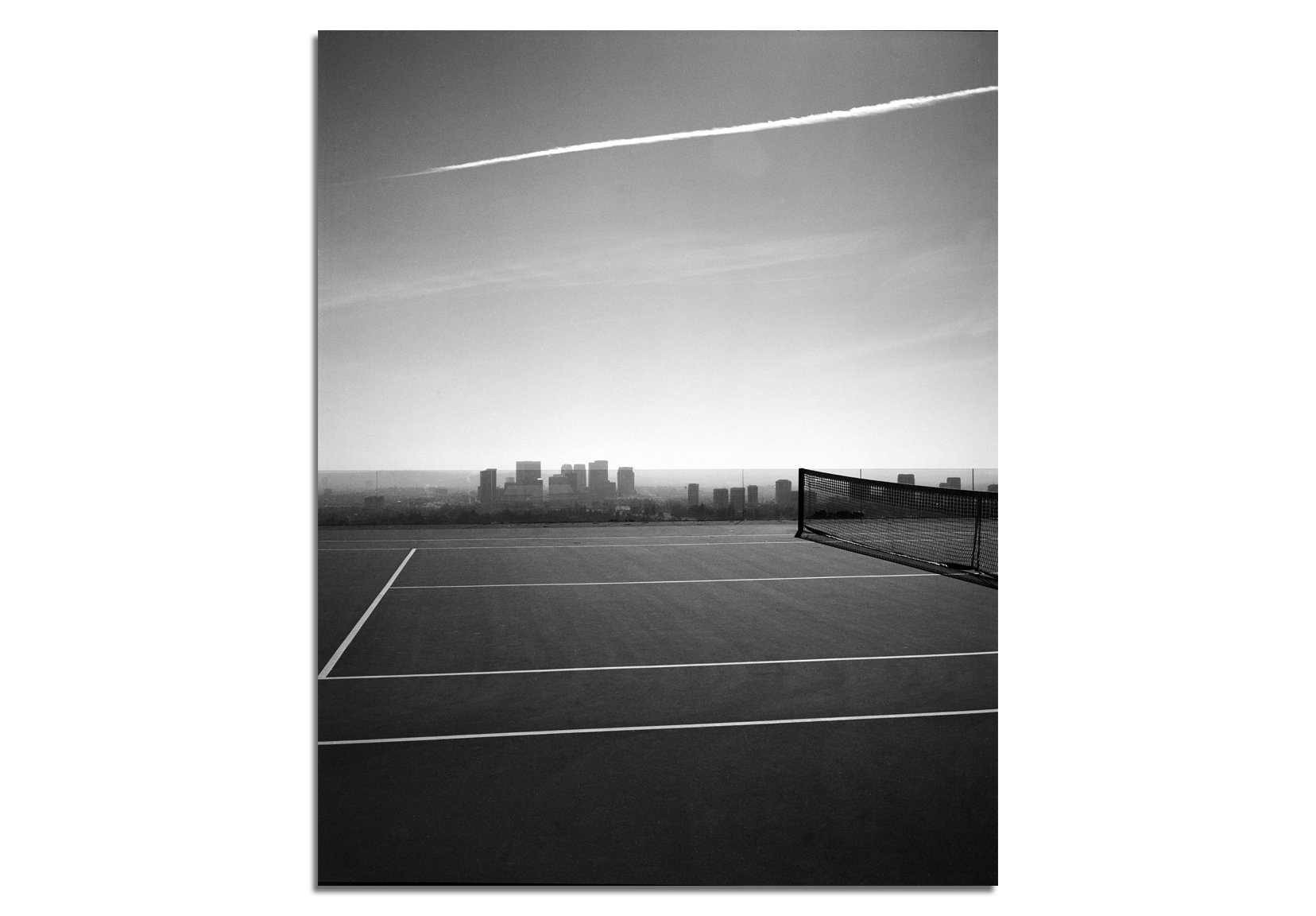 Goldstein_Residence_Beverly_Hills_Tennis_Court_black_and_white_Print_sky.jpg