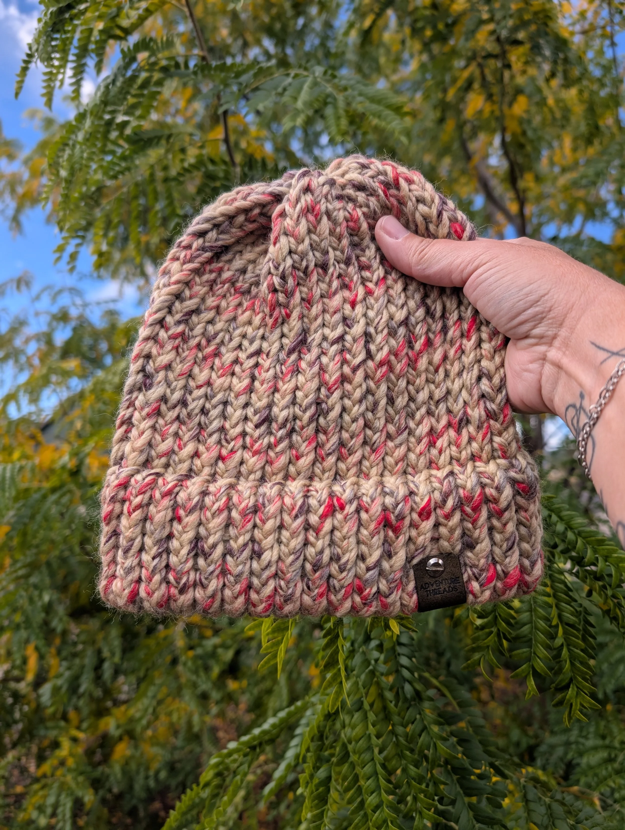The Faux-Speckled Red & Cream