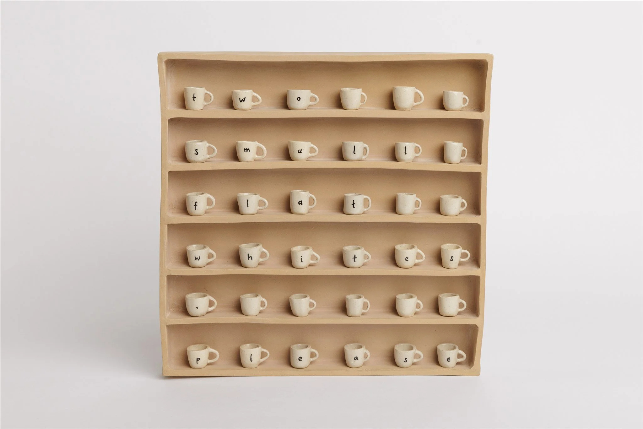 Karla Marie Ceramics Emerging Potter Award: ‘Two small flat whites, please’ - Staci Old